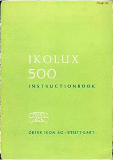 Zeiss Ikon Ikolux manual. Camera Instructions.